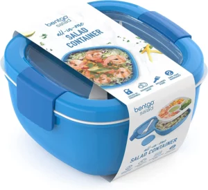 Bentgo Salad Bento Lunch Box, 2-Pack Blue