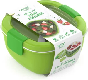 Bentgo Salad Bento Lunch Box, 2-Pack Green
