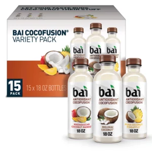 Buy from Fornaxmall.com- Bai Cocofusions Variety Pack, Antioxidant Infused Beverage 18 fl oz 15 pk