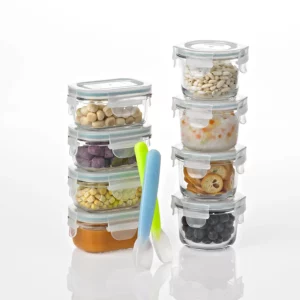 Buy from Fornaxmall.com- Glasslock Homemade Baby Food BPA Free Glass Storage Containers 18 Piece Set