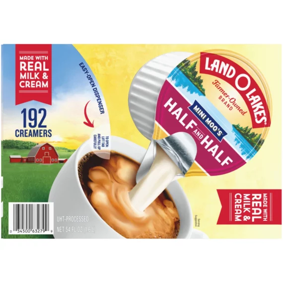 Buy from Fornaxmall.com- Land O'Lakes Mini Moo's Half and Half 192 Count