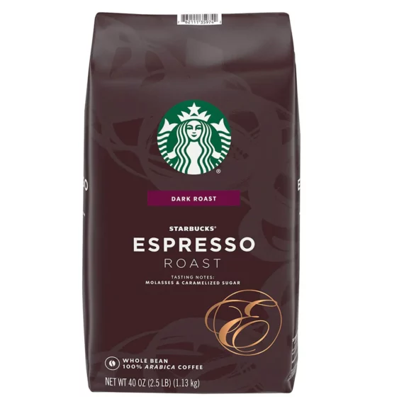 Starbucks Whole Bean Coffee, Espresso Roast Dark (40 oz
