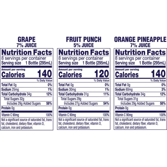 Buy from Fornaxmall.com- Welch's Variety Pack - Orange Pineapple, Grape and Fruit Punch- 2 Pack (10oz 24pk Each)