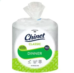 Chinet Classic White Dinner Plates, 10-3/8" (165 ct.)