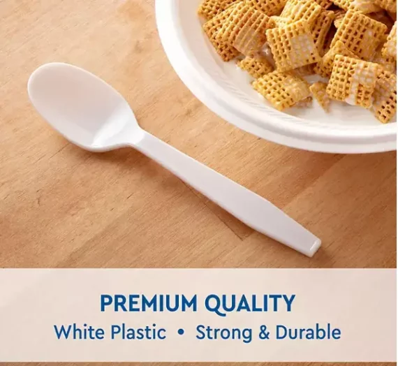 Fornaxmall.com: Concord Import Member S Mark White Plastic Spoons (600 Ct.) Wholesale, Cheap, Discount, Bulk (1 - Pack), 900240
