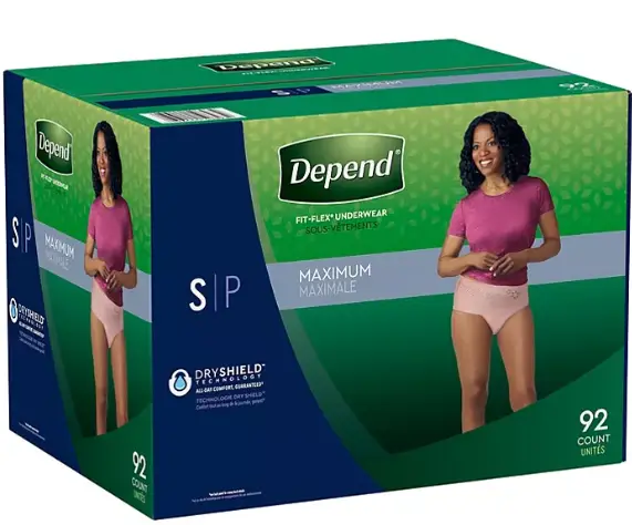 Depend FIT-FLEX Max Absorbency, Incontinence & Postpartum Underwear for  Women (Packaging may Vary) – Fornax Store