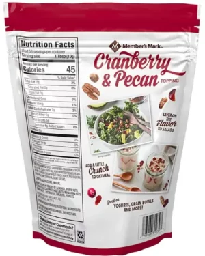 Fornaxmall.com: Member's Mark Cranberry and Pecan Salad Topping (20 Ounce), 1.25 Pound (Pack of 1)