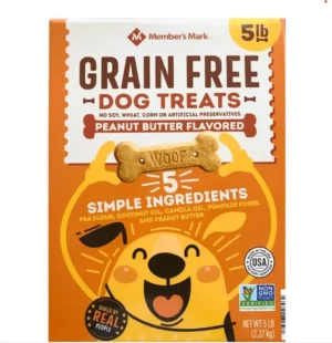 Fornaxmall.com: Member's Mark Grain Free Dog Treats, Peanut Butter Flavored (5 lb.) pack of 2