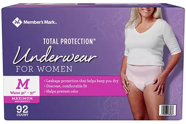Fornamall.com: Members-Mark-Total-Protection-Incontinence-Underwear-for-Women-92
