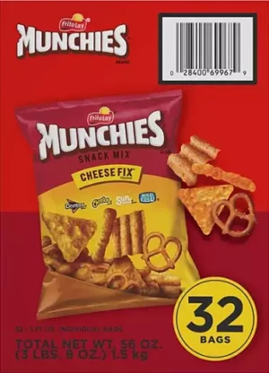 Fornaxmall.com: Munchies Cheese Fix Flavored Snack Mix, 1.75 Ounce (Pack of 64)