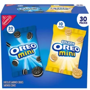 OREO Mini Mix Sandwich Cookies Variety Pack, Snack Packs (30 pk
