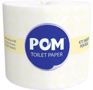Fornaxmall.com: POM Bath Tissue, 2-Ply, White, 473 Sheets/Roll, 45 Rolls/Carton