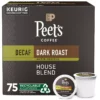 Peet's Decaf House Blend 75 ct K-cups