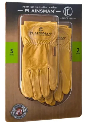 fornaxmall.com: Plainsman Cabretta Leather Gloves- Small - 2 Pair - Work Gloves