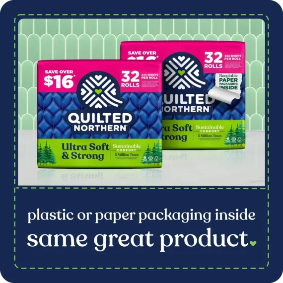 fornaxmall.com Quilted Northern Ultra Soft ,Strong Toilet Paper Septic Safe (32 Rolls, 244 Sheets_roll)