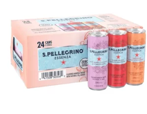 Fornaxmall.com: S.Pellegrino Essenza Flavored Mineral Water, Variety Pack Cans, 11.15 Fl Oz, Pack of 24