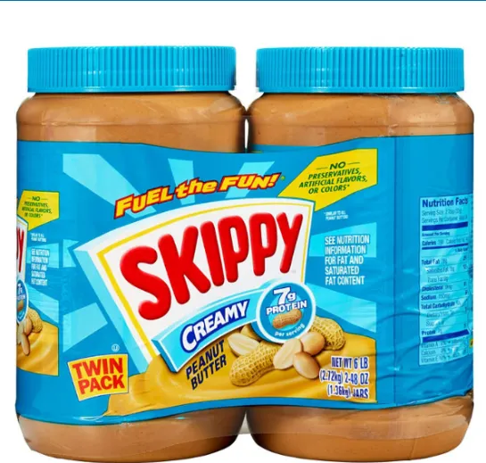 Skippy Creamy Peanut Butter Spread (48 oz., 2 pk)-Fornaxmall.com