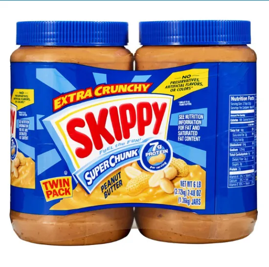 Skippy Super Chunk Peanut Butter (48 oz., 2 pk
