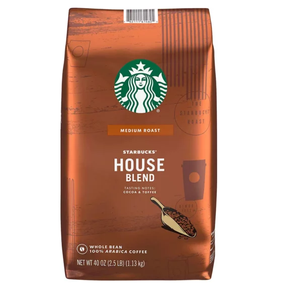 Starbucks House Blend Whole Bean Coffee (40 oz