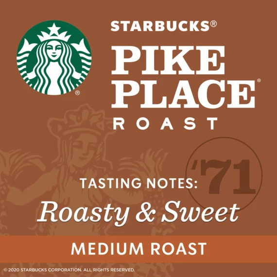 Starbucks Pike Place Medium Roast Ground Coffee (40 oz