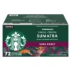 Starbucks Single-Origin Sumatra Coffee K-Cups, Dark Roast (72 ct