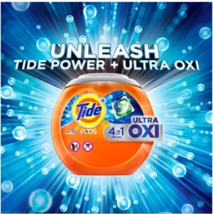 Tide PODS + Ultra Oxi Liquid Detergent Pacs (104 pacs