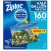 Fornaxmall.com: Ziploc Half Gallon Freezer Bags (160 ct.)