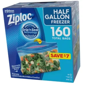 Fornaxmall.com: Ziploc Half Gallon Freezer Bags (160 ct.)