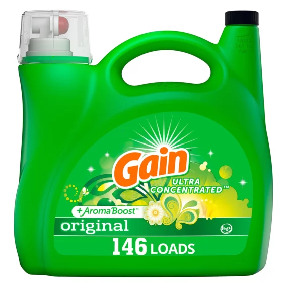 Fornaxmall.com: Gain Ultra Concentrated + AromaBoost Liquid Laundry Detergent, Original (146 loads, 200 fl. oz