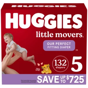Fornaxmall.com: Huggies Baby Diapers, Huggies Little Movers, Perfect Fitting Diapers Size 5 (27+ lb.) 132 ct