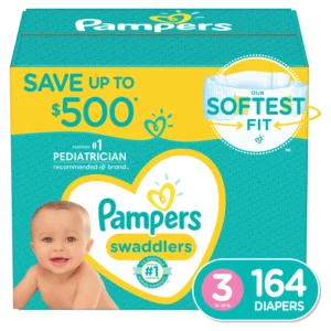 Fornaxmall.com: Pampers Swaddlers Softest Ever Diapers 164 Count