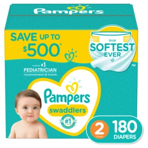 Fornaxmall.com: Pampers Swaddlers Softest Ever Diapers 180 Count
