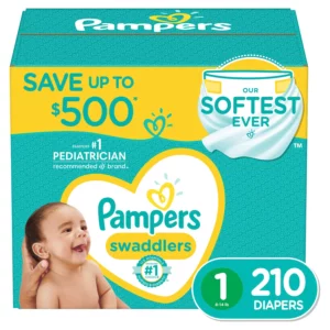 Fornaxmall.com: Pampers Swaddlers Softest Ever Diapers 210 Count