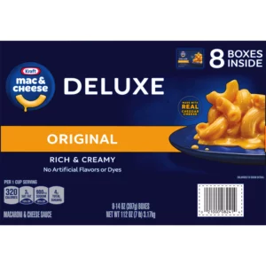 Kraft Deluxe Original Cheddar Macaroni and Cheese Dinner