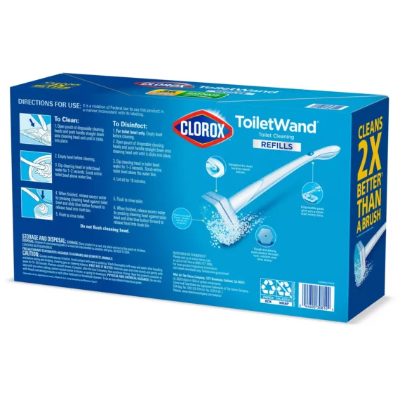 Buy from Fornaxmall.com- Clorox ToiletWand Disposable Toilet Cleaning System -1 ToiletWand Handle + 36 Disinfecting Refills