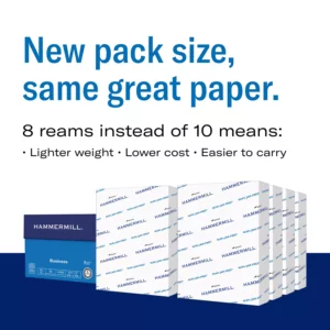 Buy from Fornaxmall.com- Hammermill Business Copy Paper 20lb 92 Bright 8.5 x 11 8 Ream Case