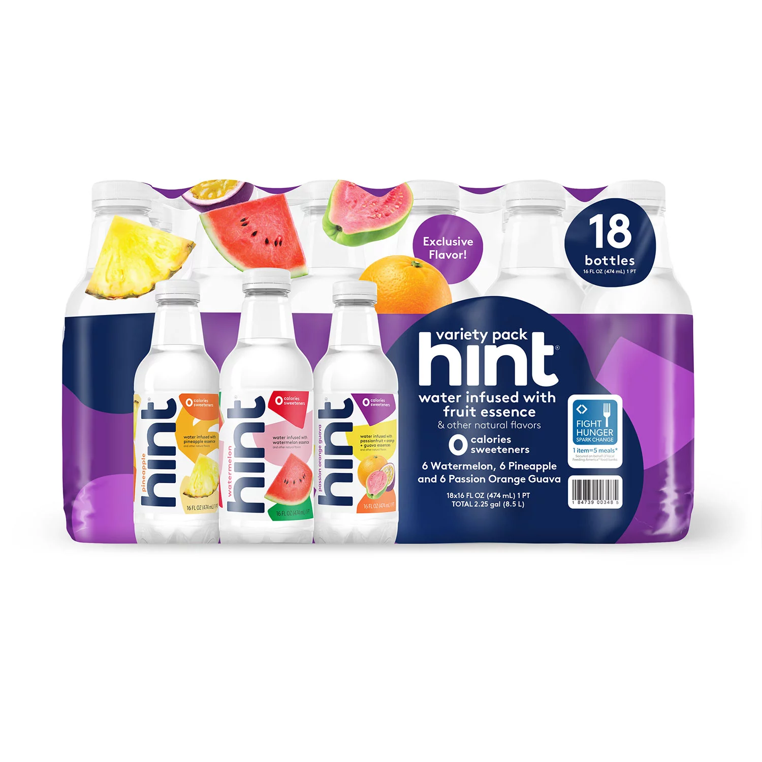 Buy from Fornaxmall.com- Hint Flavored Water Variety Pack -16 fl. oz - 18 Pack