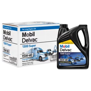 Buy from Fornaxmall.com- Mobil Super - 15W-40 Delvac 1300 Motor Oil - 1 Gallon -Pack of 4