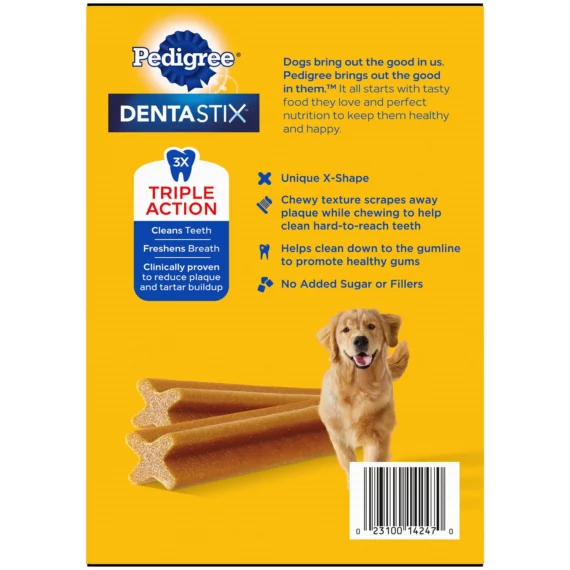 Buy from Fornaxmall.com- Pedigree Dentastix Dog Treats for Large Dogs, Variety Pack - 62 CT-3.34 lbs