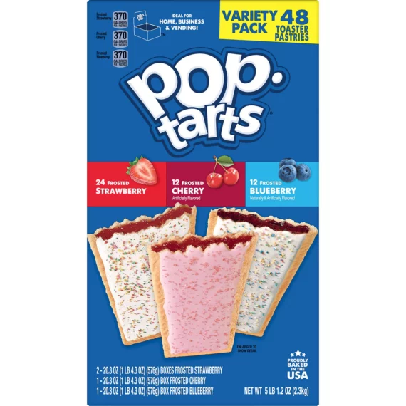 Buy from Fornaxmall.com- Pop-Tarts Toaster Pastries Variety Pack, 48-Count