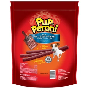 Buy from Fornaxmall.com- Pup-Peroni Dog Treats with Real Beef Brisket, Hickory Smoked Flavor -46 oz