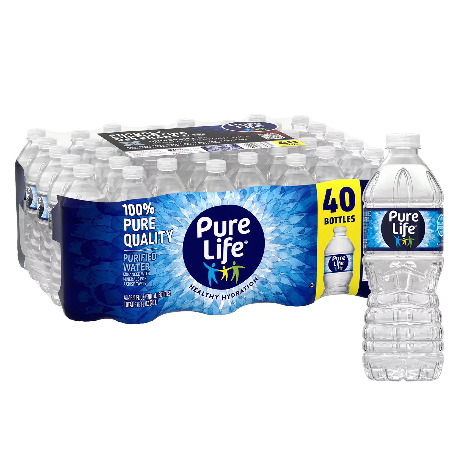 Buy from Fornaxmall.com- Pure Life Purified Water -16.9 fl. oz - 40 Counts