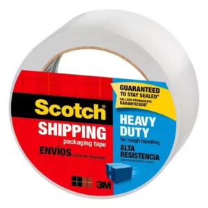 Buy from Fornaxmall.com- Scotch - 1.88 in. x 54.6 yds. Heavy-Duty Clear Shipping and Packaging Tape - 3 Inch Core