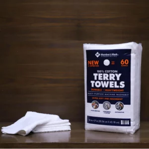 Buy From Fornaxmall.com Member's Mark 100% Cotton Terry Towels, 14" x 17"- 60 count
