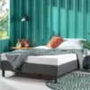 Buy From Fornaxmall.comNight Therapy Essential Upholstered Platform Bed, Gray, Assorted Sizes