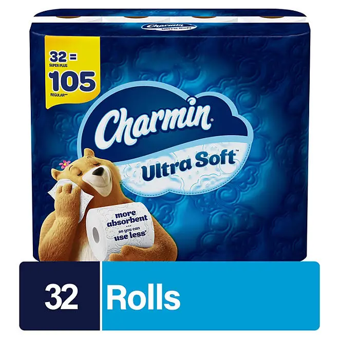 Charmin Ultra Soft Toilet Paper Super Plus Rolls - 201 sheets_roll, 32 rolls (3
