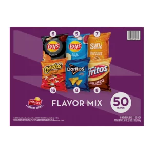 Frito-Lay Flavor Mix Variety Pack Chips and Snacks - 50 CT